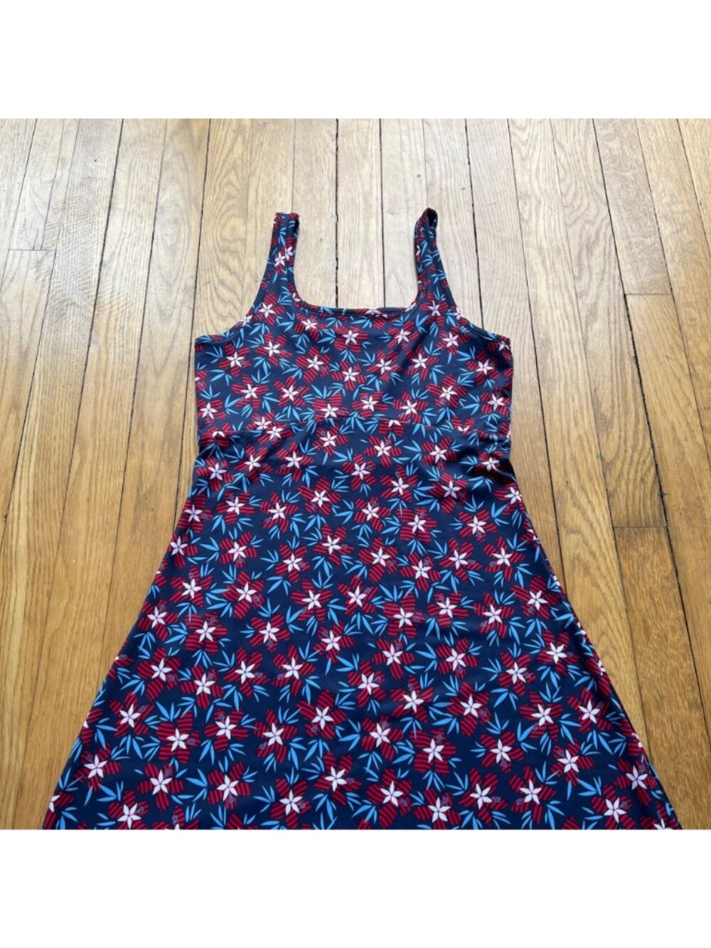 Columbia Sportswear Size XS Nocturnal Hibiscustripe Floral PFG Freezer III Dress - Picture 6 of 16